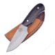Frost Chipaway Fixed Blade Horn Knife, Chipaway, 6.75in Overall, 3.5in Satin SS Drop Point, Buffalo Horn Handle, Brown Leather Sheath, CW-1004BH