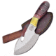 Frost Chipaway Montana Fixed Blade Knife, 4in, Stainless Steel, Standard Edge, Satin, Brown, Bone Handle FCW2210
