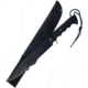 Frost Commander Bowie Knife, 10 black finish stainless clip point blade, Black finger grooved rubber handle, TX-003