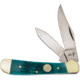 Frost Copprhead Green Pick Bone Folding Knife,Stainless Steel,Standard Edge,Clip and Pen,Mirror Polish,Green,Pick Bone Handle F14950GPB