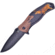 Frost Deer Linerlock A/O Folding Knife, 3.5 black finish stainless blade, Pakkawood handle, OC-04D