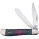 Frost Dog Leg Trapper Frostwood Folding Knife, 3.5in Closed, Mirror Stainless Clip/Spey Blades, Frostwood Handle, WT-951FW