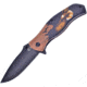 Frost Eagle Linerlock A/O Folding Knife, 3.5 black finish stainless blade, Pakkawood handle, OC-04E