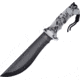Frost Fixed Blade Skull Camo Fixed Blade Knife, 7in, Stainless Steel, Standard Edge, Black, Skull Camo Rubber Handle FTX4675WSC