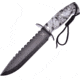 Frost Fixed Blade Skull Camo Fixed Blade Knife, 7in, Stainless Steel, Standard Edge, Sawback Blade, Black FTX1453WSC