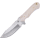 Frost Fixed Blade White Bone Knife, 4.75 satin finish stainless blade, White smooth bone handle, CW-502SB