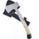 Frost Hatchet Bone Handle, 4.5 satin finish stainless axe head with 2.13 cu, Black and white smooth bone handle, CW-026SB