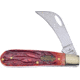 Frost Hawkbill Chestnut Bone Folding Knife, Mirror SS Hawkbill Blade, Chestnut Jigged Bone Handle, Thumb Pull, SW-478CJB