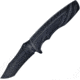 Frost Jaguar Linerlock A/O Folding Knife, 3.75 black finish stainless blade, Black ABS handle, TX-117B