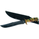 Frost Jungle Fever I Bowie Fixed Blade Knife, 8.25in, Sawback, Camo, Composition Handle F18434CA