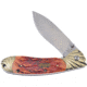 Frost Linerlock Steel Warrior Folding Knife, Chestnut, Chestnut jigged bone handle, SW-005CJB