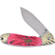 Frost Linerlock Steel Warrior Folding Knife, Dark red, Dark red jigged bone handle, SW-005DRJB