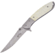 Frost Linerlock White Bone A/O Folding Knife,3.5in,Stainless Steel,Standard Edge,Satin,White,Bone Handle FFC200WB