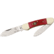 Frost Little Canoe Folding Knife,Stainless Spear and Pen Blade, Rocky Mountain Red Bone Handle FWTCP091CAR