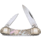 Frost Little Canoe Ocoee River Folding Knife, Abalone handle, OC-161AB
