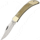 Frost Lockback Hunter Smooth Bone Folding Knife,3.5in,Clip Point,White,Smooth Bone Handle F14127SB
