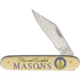 Frost Masons Folder Novelty Folding Knife, Ivory POM handle, N-MAS2