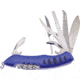Frost Multi-Tool Blue Multi-Tools, Folding Knife, 3.88in Closed, Blue Aluminum Handle, Blue, FC-26BL