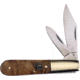 Frost Ocoee River Barlow Folding Knife,Stainless Clip and Pen Blade, Desert Wood Handle FOC163DW