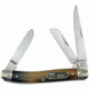 Frost Ocoee River Stockman Folding Knife,Clip/Spey/Sheepsfoot Blade, Ox Horn Handle FOC509OXH