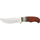 Frost Ocoee Small Bowie Fixed Blade Knife, 4in, Stainless Blade, Pearl Brown Wood Handle FOC157