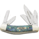 Frost Parker-Sowbelly Folding Knife,Stainless Blade, Imitation Abalone Handle FPF003IAB