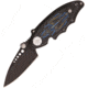Frost Russ Farrell Bl Pinstripe Tac Folding Knife,2.625in,Stainless Steel,Black Stainless Handle FRF3