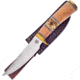 Frost Sparrow II Fixed Blade Knife, 12in Overall, 7in, Satin Finish Stainless Blade, Olive Wood Handle, Leather Sheath, CW-887OW