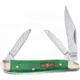 Frost Swayback Uncle Lucky Folding Knife, Green smooth bone handle, UL-195GSB/3