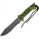 Frost Tac Xtreme Fixed Blade Knife, 6.875in, Black, Green, Skull Camo Rubber Handle FTX014GSC