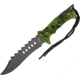 Frost Tac Xtreme Fixed Blade Knife, 6.875in, Drop Point, Green, Skull Camo Rubber Handle FTX015GSC