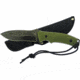 Frost Tac Xtreme Fixed Blade Knife, 9in, 4.25in, Black Stonewash, Army Green, Composition Handle FTX054AG