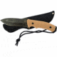 Frost Tac Xtreme Fixed Blade Knife, 9in, 4.25in, Black Stonewash, Tan, Composition Handle FTX054T