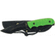 Frost Tac Xtreme Fixed Blade Knife, 9in, 4.5in, Black Stonewash, Lime Green, Composition Handle, Extended Tang FTX055ZG