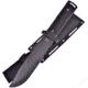 Frost Tac Xtreme Knife, Tac Xtreme, 12.5in Overall, 7in Black Partially Serrated SS Clip Point Blade, Black Textured Rubber Handle, Black ABS Sheath, TX-4663BLK
