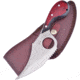 Frost The Snook Frost Wood Knife, Ocoee River, The Snook, 7.25in Overall, 4in Satin SS Blade, Frostwood Handle, Finger Ring, Brown Leather Sheath, OC-141FW