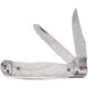 Frost Trapper Cracked Ice Folding Knife, 4.13in Closed, Mirror 440 Stainless Clip/Spey Blades, Cracked Ice Synthetic Handle, OC-173CI