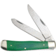 Frost Trapper Folding Knife, Green smooth bone handle, 18-812GSB