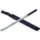 Frost Warrior Sword, 20 satin finish stainless tanto blade, Black cord wrapped handle, TX-31B
