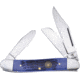 Frost Wrangler Whitetail Folding Knife, Blue, Blue jigged bone handle, WT-797BLJBSS