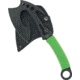 Frost Zombie Axe Axe, Stainless Steel, Standard Edge, Black, Green, Cord Wrapped Handle FTA063