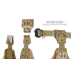 G-Code MULE ISS Carry Platform w/ Plastic Buckle Leg Strap, Multicam Green, GCA77-PB-GNMC