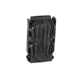 G-Code Pistol Soft Shell Scorpion Mag Carrier w/ P1/P2/P3 Molle and Belt Mounts, Ambidextrious, Black Frame/Black Shell, Short, SS-P2-123-BKBK