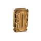 G-Code Pistol Soft Shell Scorpion Mag Carrier w/ P1/P2/P3 Molle and Belt Mounts, Ambidextrious, Tan Frame/Tan Shell, Short, SS-P2-123-TNTN