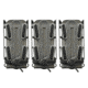 G-Code Pistop Soft Shell Scorpion Tall Mag Carrier w/ P1/P2/P3 Molle and Belt Mounts, Pack of 3, Ambidextrious, Grey Frame/Grey Shell, Tall, SS-P1-3PK-123-GYGY