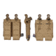G-Code SYNC PM-D Double Pistol Magazine Carrier w/ P1/P3 Molle and Belt Mounts, Grey, SYN-PMD-13-GY