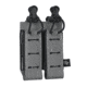 G-Code SYNC PM-D Double Pistol Magazine Carrier w/ P1/P3 Molle and Belt Mounts, Grey, SYN-PMD-13-GY