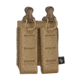 G-Code SYNC PM-D Double Pistol Magazine Carrier w/ P1/P3 Molle and Belt Mounts, Tan, SYN-PDM-13-TN