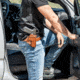 Galco Avenger Belt Holster, Glock 26 W/Wo Red Dot, Glock 27 W/Wo Red Dot, Glock 33 W/Wo Red Dot, Right Hand, Tan, AV286R