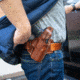 Galco Fletch High Ride Belt Holster, SIG Sauer M18, wo/ Red Dot, Right, Plain, Tan, FL822